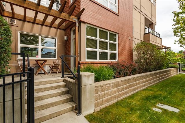 Front Patio in Martin Lofts in Downtown Kelowna BC